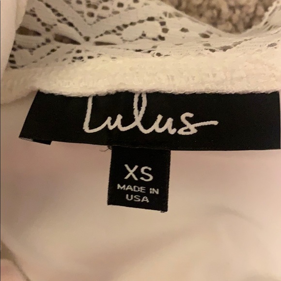 High Neck Lulu’s White Dress - Picture 2 of 3